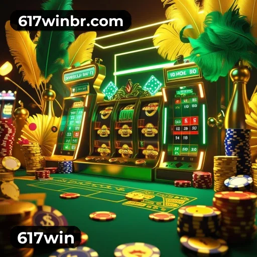 617win App bonus area with promotional offers and PIX support